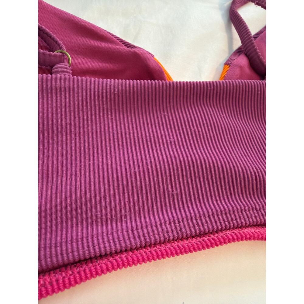 Beach Riot Anthropologie Alexis Colorblock Bikini Set SZ Top-M Bottom-S - Picture 7 of 10